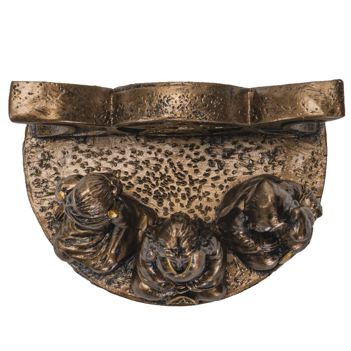 Pacific Trading Company Mother Maiden Crone Business Card Holder for Women, Hand Painted Celtic Triple Goddess Desktop Name Cards Display Organizer, 3 1/2 inch x 2 1/2 inch x 2 3/8 inch