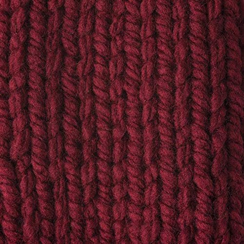 Bernat Softee Chunky 3-Pack Yarn - (6) Gauge 100% Acrylic - 3.5 oz -Wine - Machine Wash & Dry