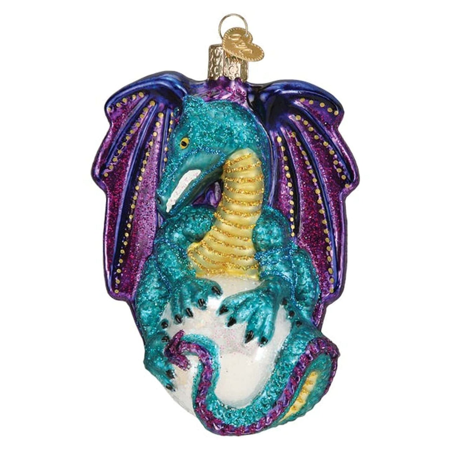 Old World Christmas Fantasy Glass Blown Ornament for Christmas Tree