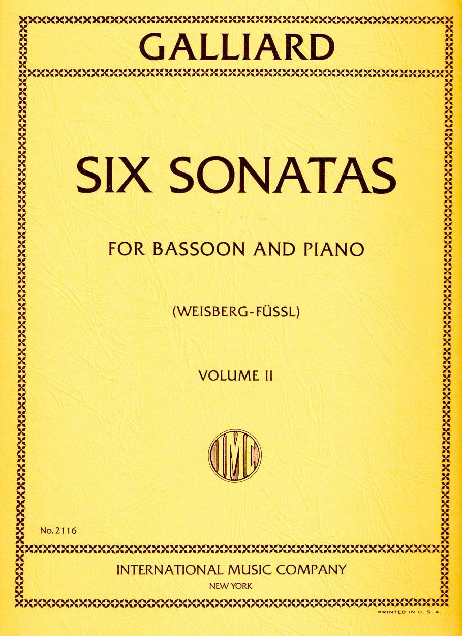 Galliard: Six Sonatas - For Bassoon and Piano, Vol. 2