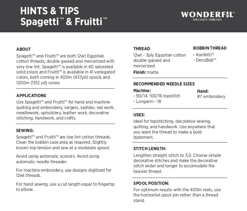 WonderFil Specialty Threads Spagetti, Rich Gold, 3-ply 100% Long Staple Double-Gassed Egyptian Cotton, 12wt