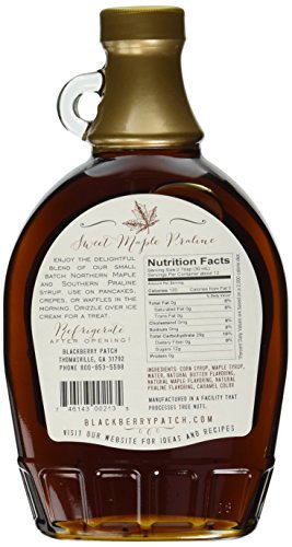 Maple Praline Syrup, Contains SUGAR, 12 oz Bottle