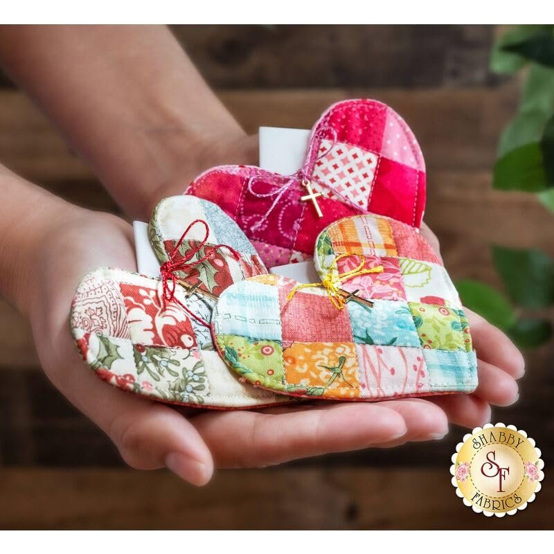 Patchwork Heart Pocket Prayer Quilt - Pattern ONLY