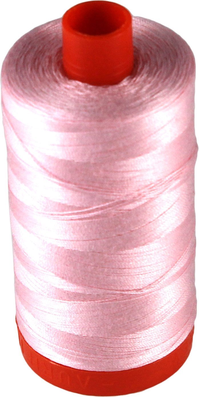 Aurifil Cotton Mako 50wt Baby Pink Thread Large Spool 1421 yard MK50 2423