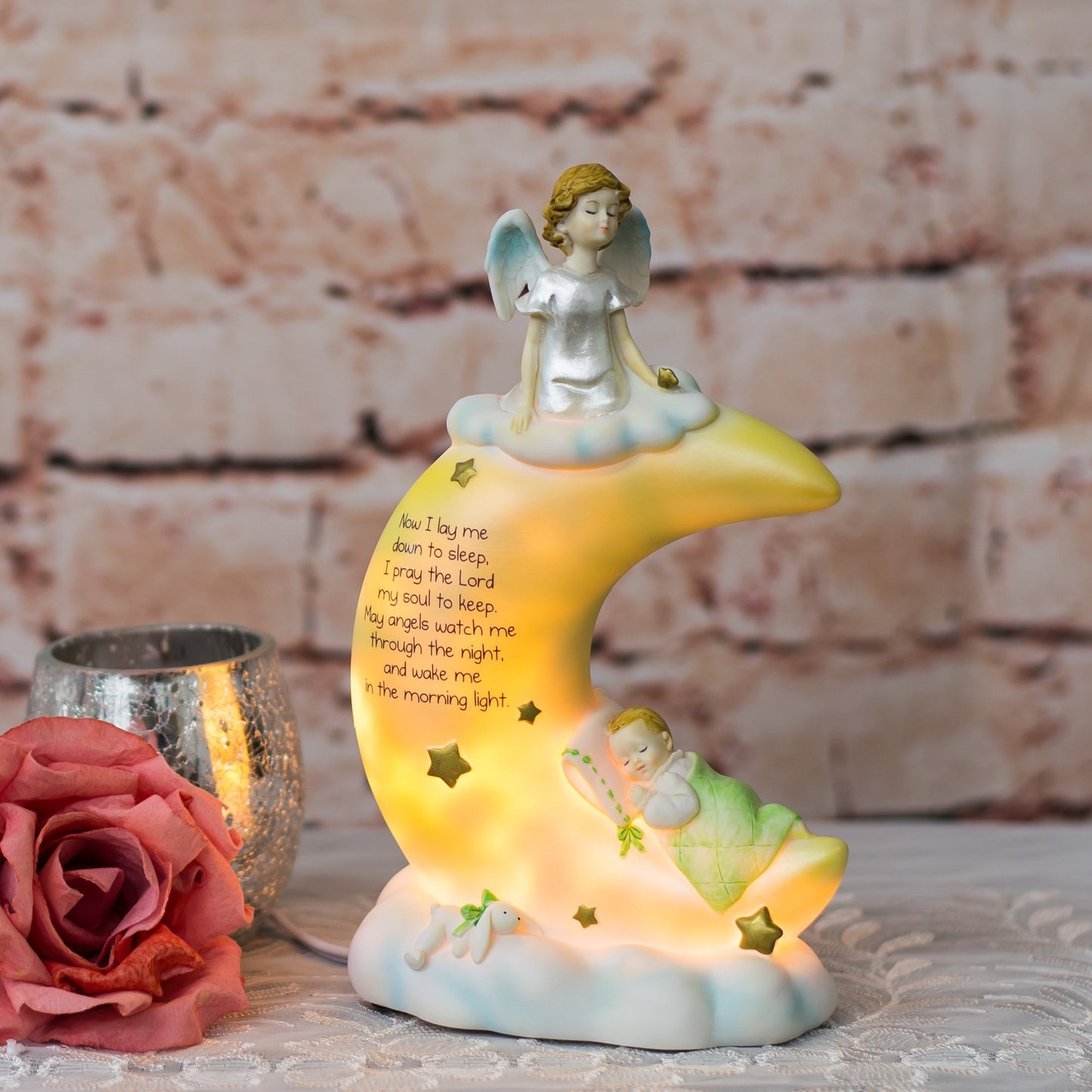 Roman Night Light with Cord 8"
