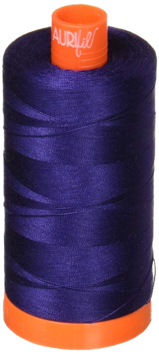 Aurifil Cotton Mako 50wt Midnight Blue Thread Large Spool 1421 yard MK50 2745