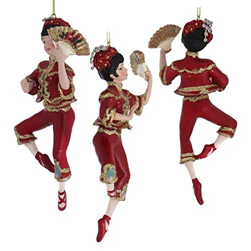 Kurt Adler Resin International Dancer Ornament Set Of 4, Christmas