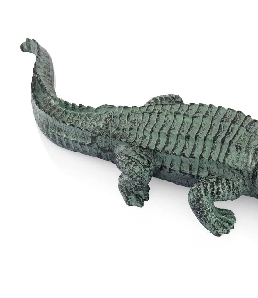SPI Home Mean Old Alligator Aluminum Statue Outdoor Décor