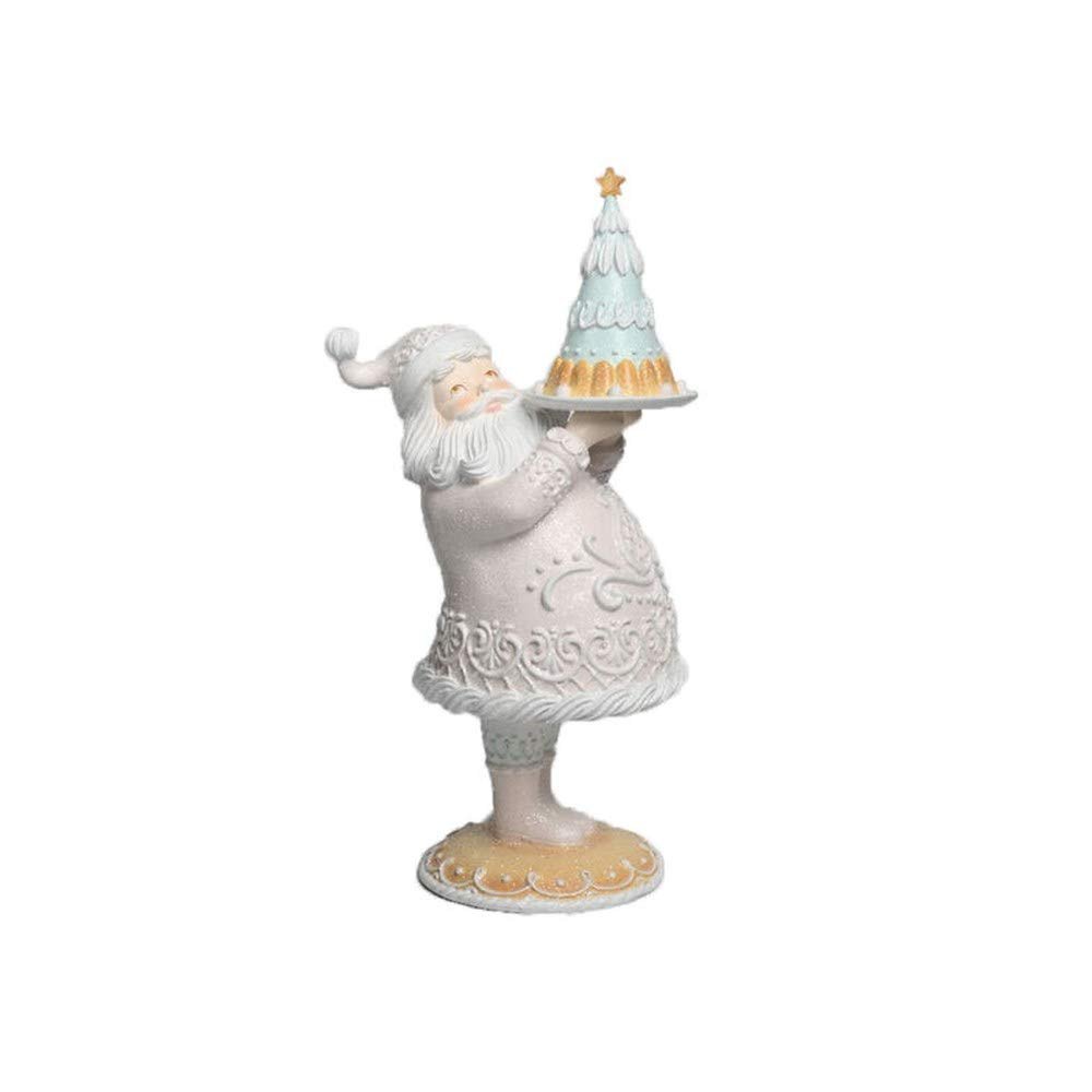 December Diamonds Gingerbread Santa with Cake Figurine