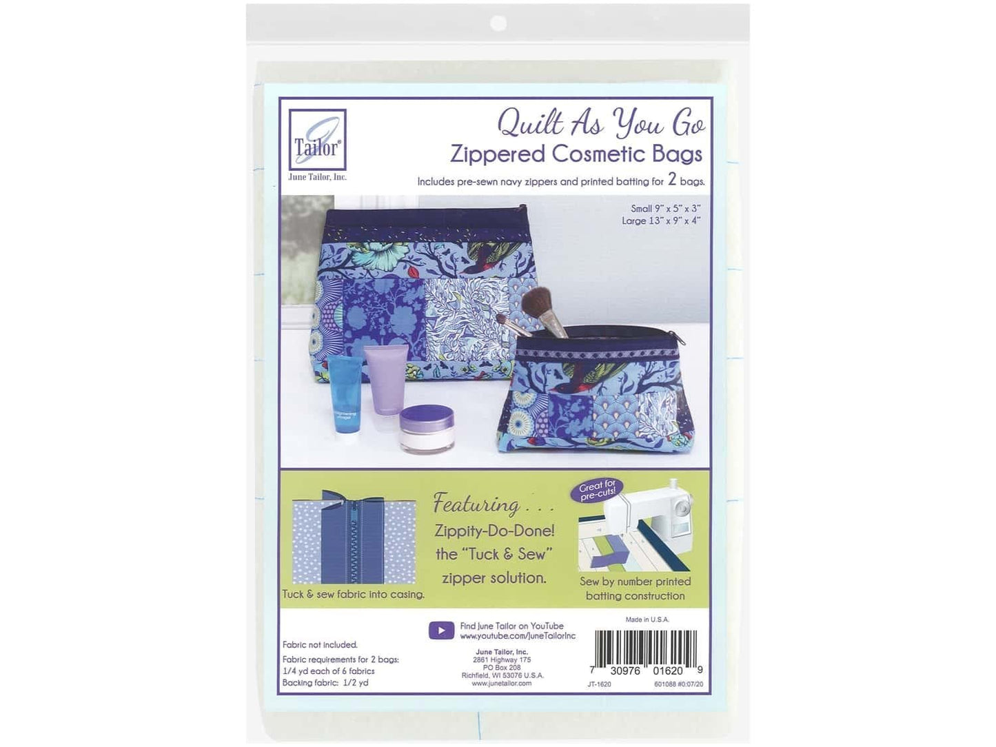 Zippity Do Done Cosmetic Bags (2) - Navy Zip, Red