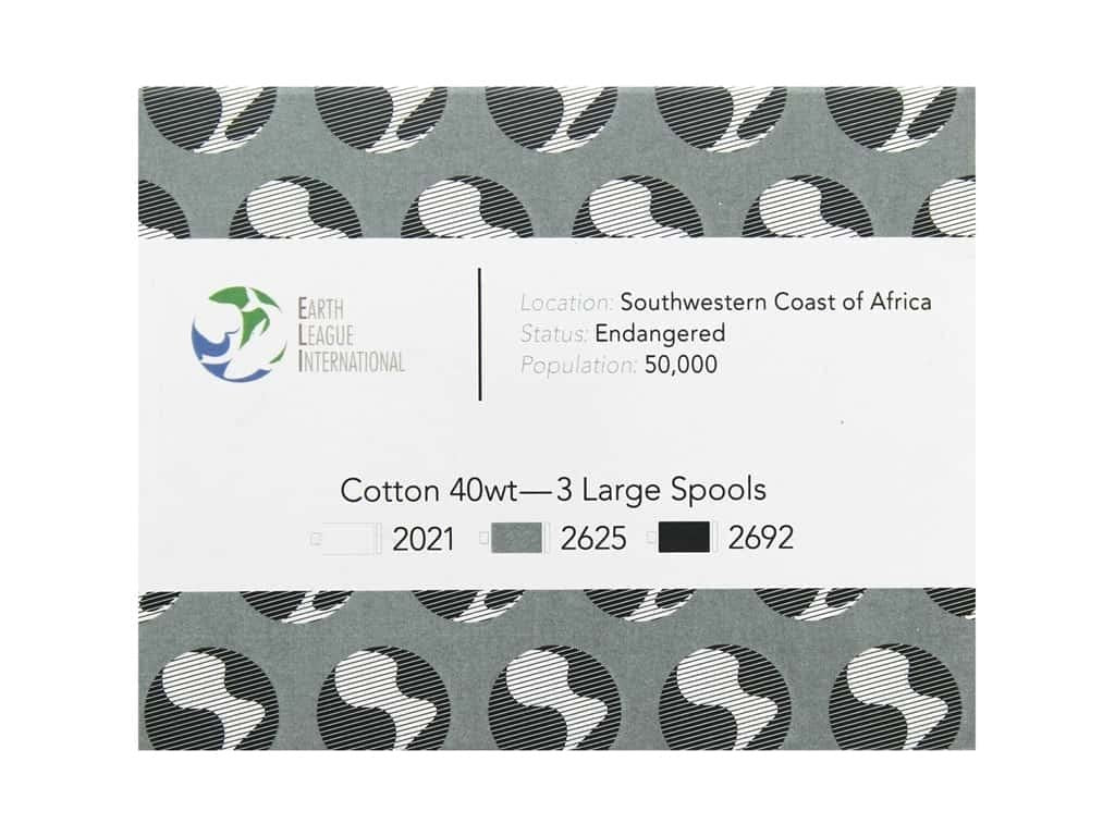 Aurifil Mako Cotton Color Builders - 40 wt. - African Penguin Black/White 3 pc.