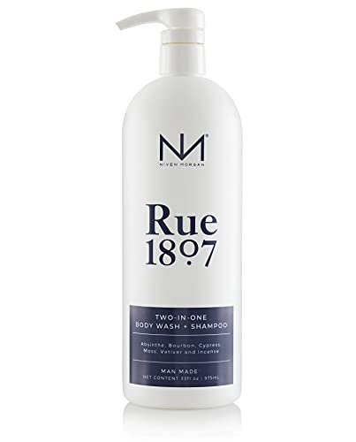 Niven Morgan, Rue 1807 Two-In-One Body Wash and Shampoo, 33 Fluid Ounces