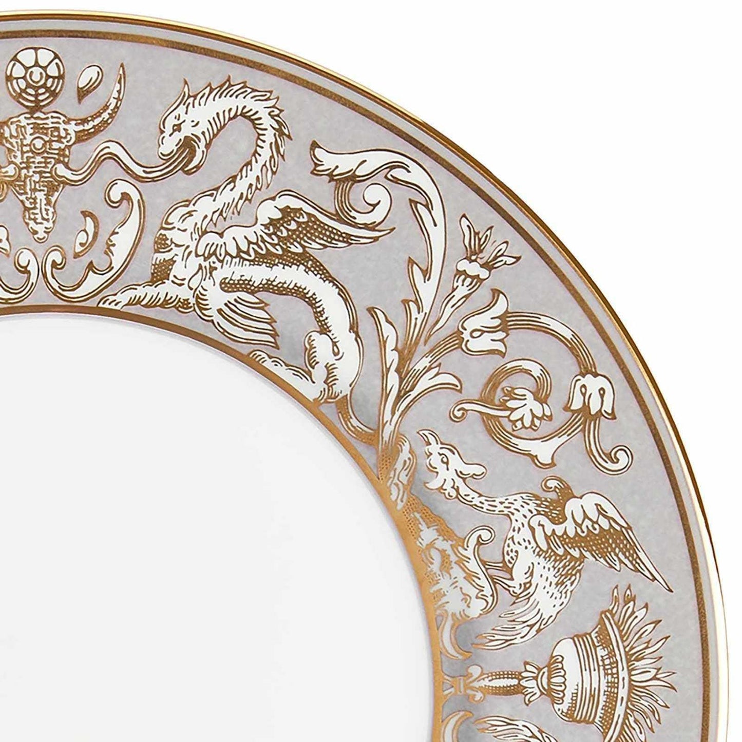 Wedgwood Renaissance Grey Scroll Accent Salad Plate