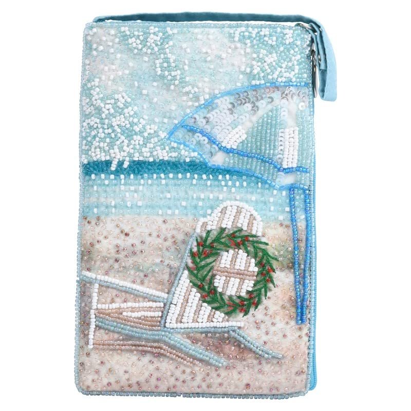 Bamboo Trading Holiday Chair Club Bag, 7.5-inch Height, Women Accessories, Fashion, Travel Bag, Christmas, Holiday Season, Ocean, Sea