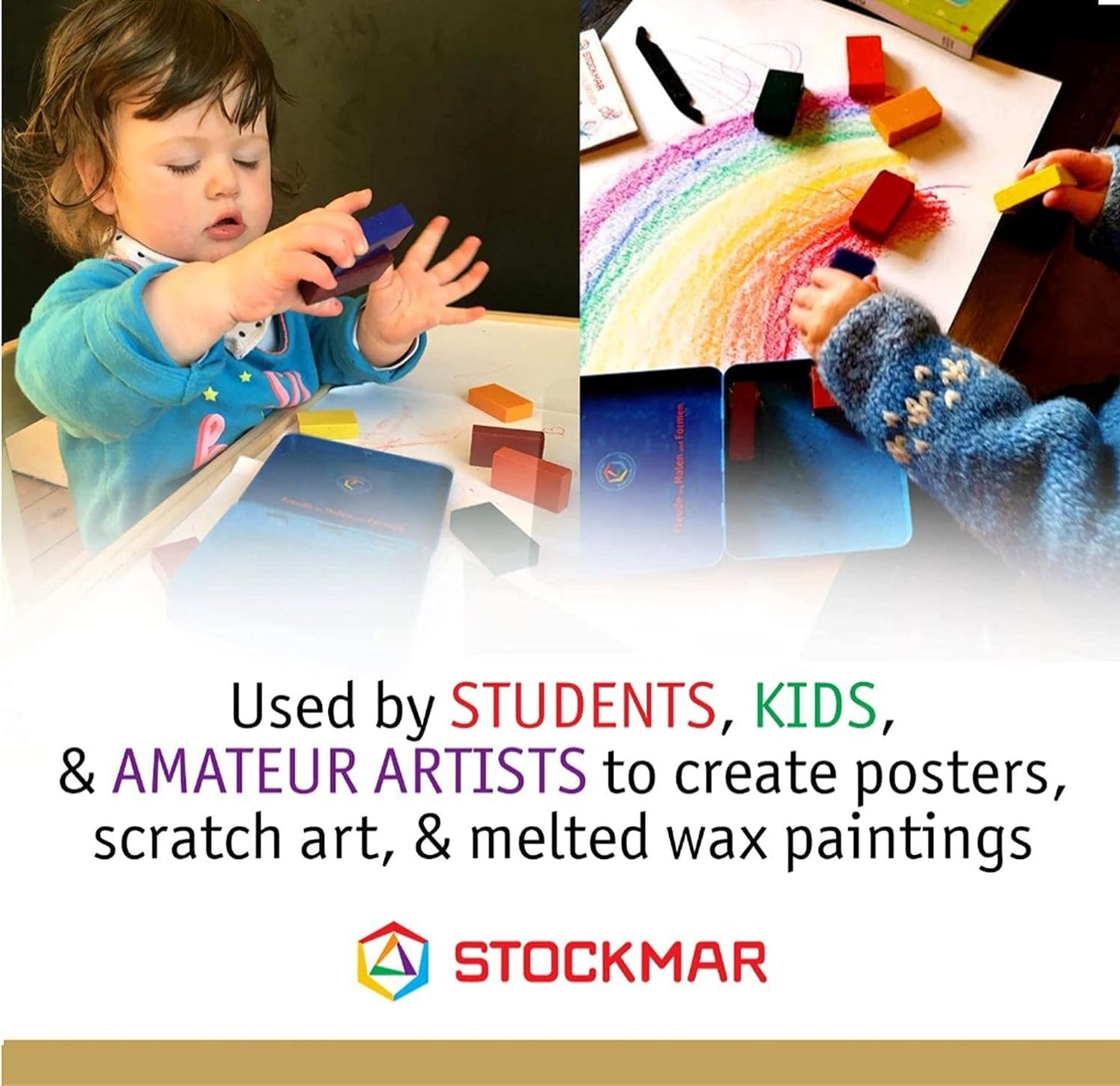 STOCKMAR Beeswax Block Crayons (Set of 8)