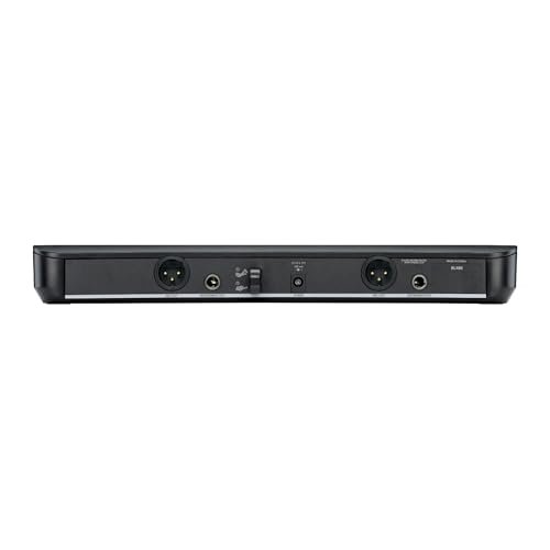 Shure BLX288/SM58 UHF Wireless Microphone System - Perfect for Church, Karaoke, Vocals - 14-Hour Battery Life, 300 ft Range | Includes (2) SM58 Handheld Vocal Mics, Dual Channel Receiver | H10 Band