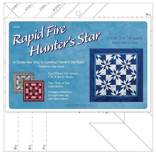Studio 180 Design Rapid Fire Hunter's Star Large Quilt Ruler