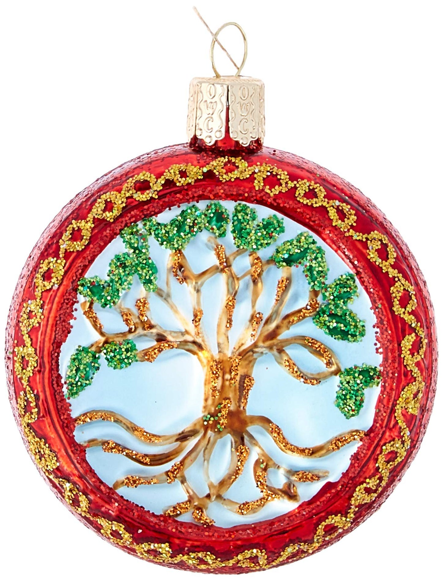 Old World Christmas Ornaments: Assortment of Trees Glass Blown Ornaments for Christmas Tree