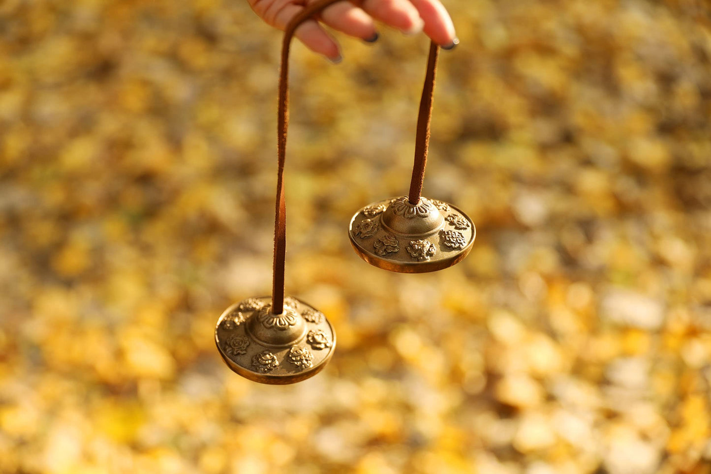 Tingsha Finger Cymbals for Sound Healing Therapy