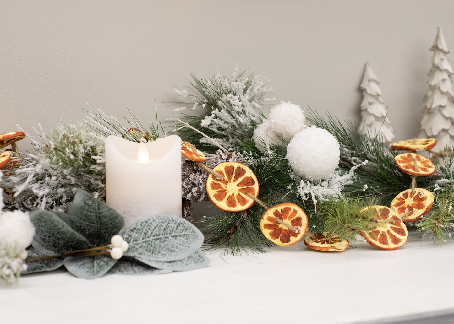 RAZ Imports 2022 Holiday in Provence 5.5' Orange Slice Garland