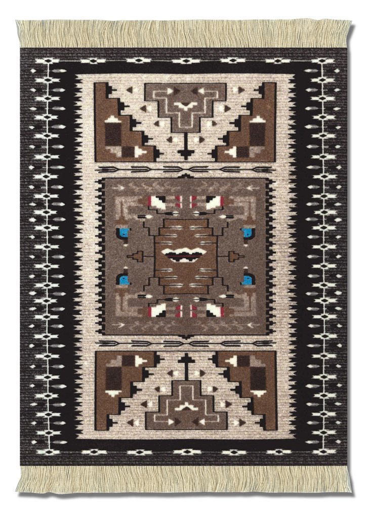 Lextra Bessie Barber MouseRug, 10.25 x 7.125 Inches, Black, Brown and Gray, One (MBB-1)