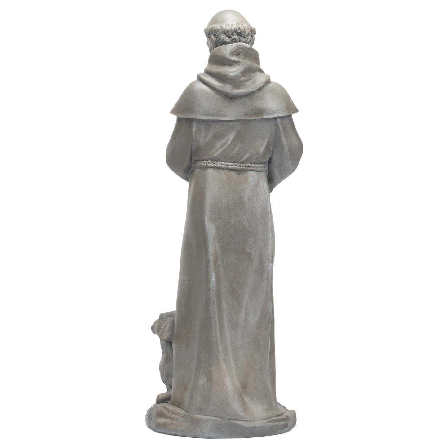 Roman – 15.25" St. Francis Garden Statue, Religious Outdoor Décor for Yard or Garden, Spiritual Gift for Nature and Animal Lovers