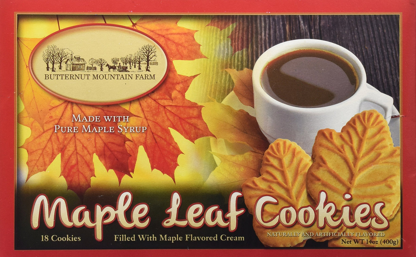 Butternut Mountain Farm Maple Leaf Cookies, 14oz