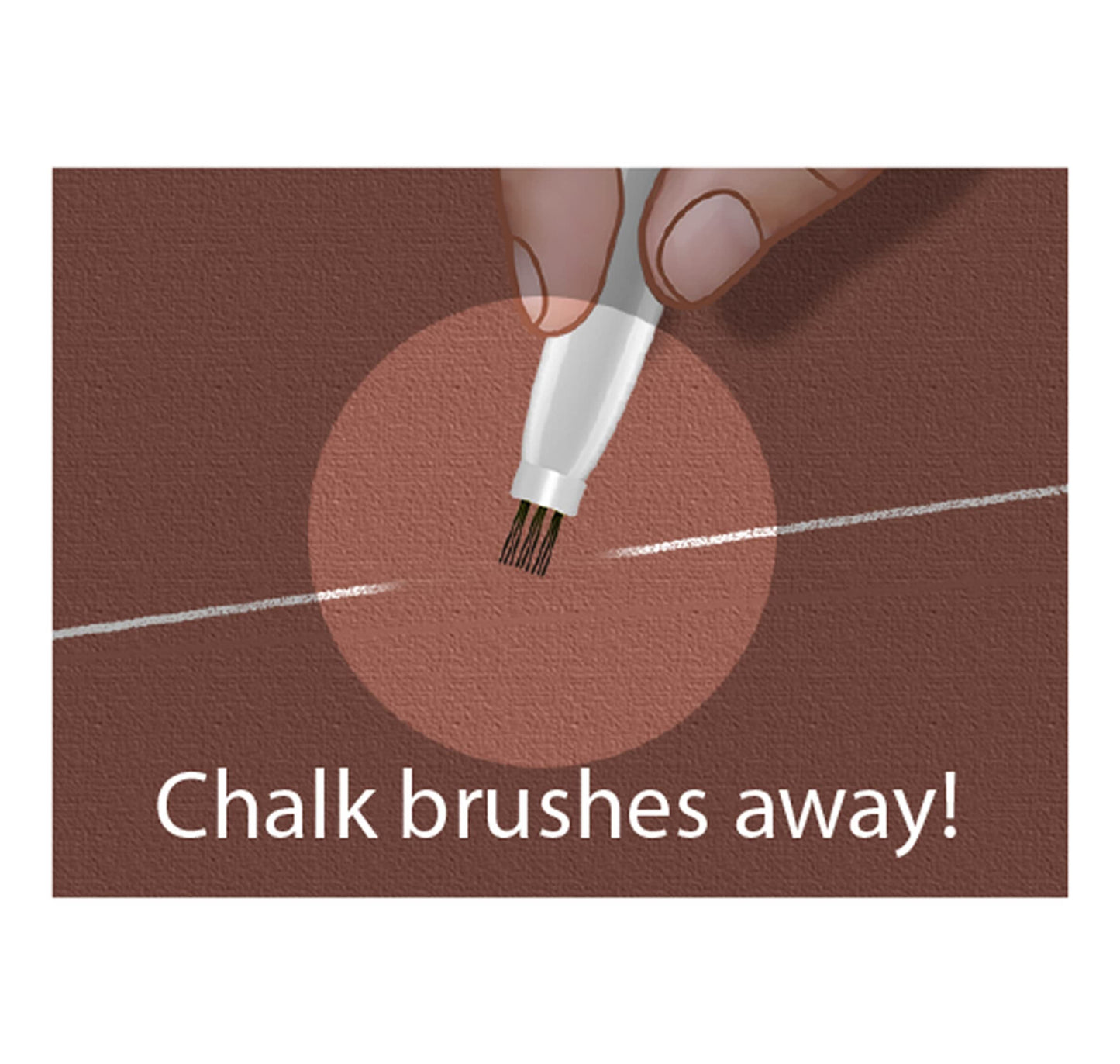 Taylor Seville Magic Chalk Liner with Brush Eraser-White