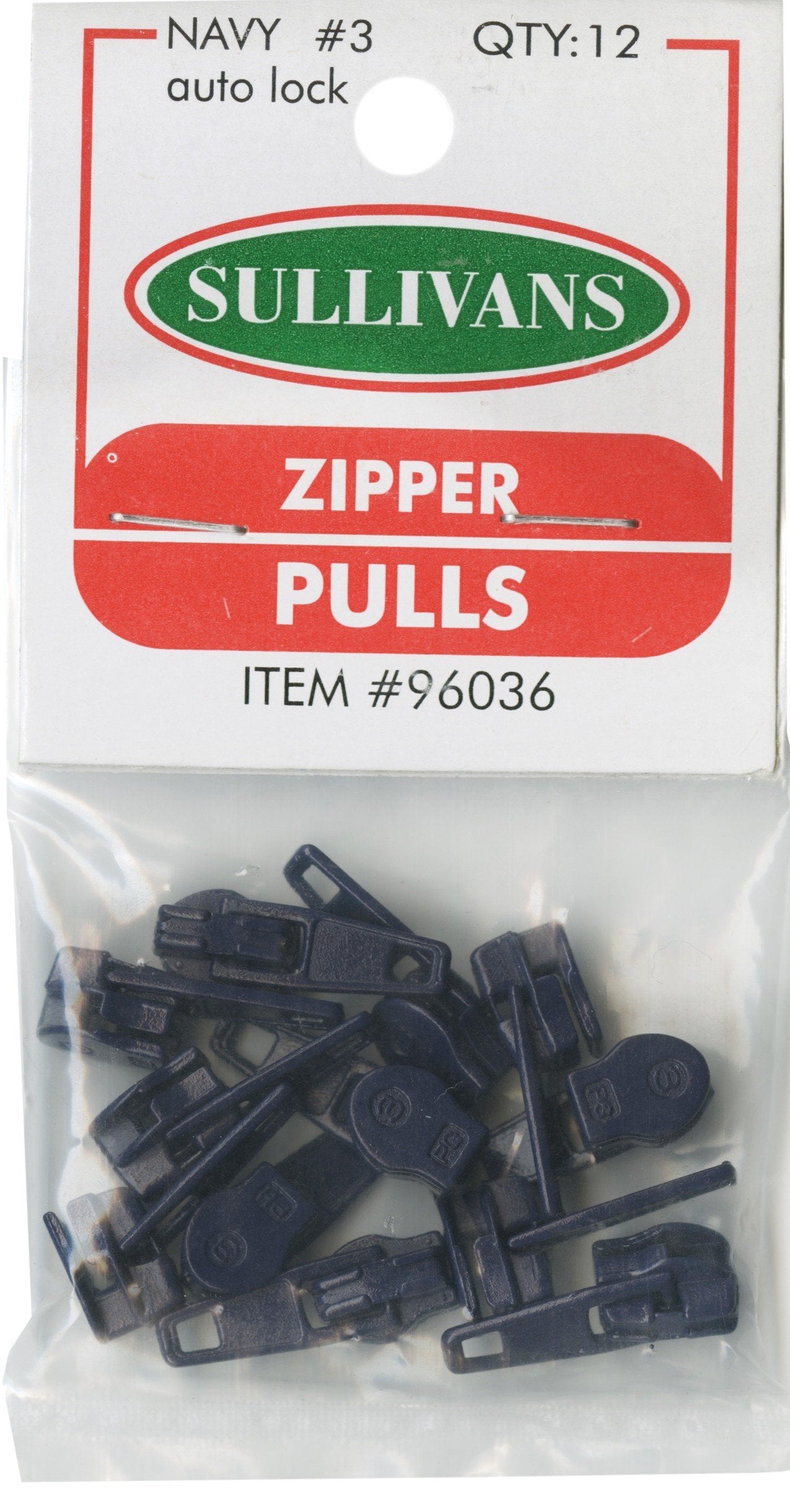 Sullivans Make-A-Zipper Pulls, Navy