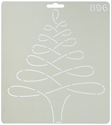 Quilting Creations 896QC Christmas Tree Quilt Stencil, 8-1/4"