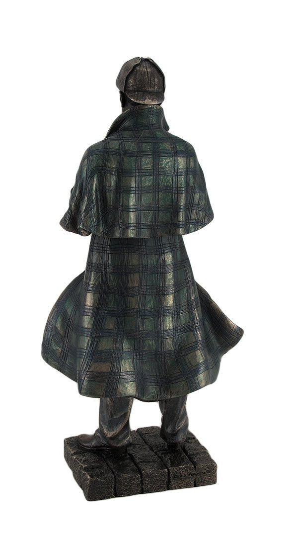 Veronese Design Detective Sherlock Holmes Metallic Bronze Statue