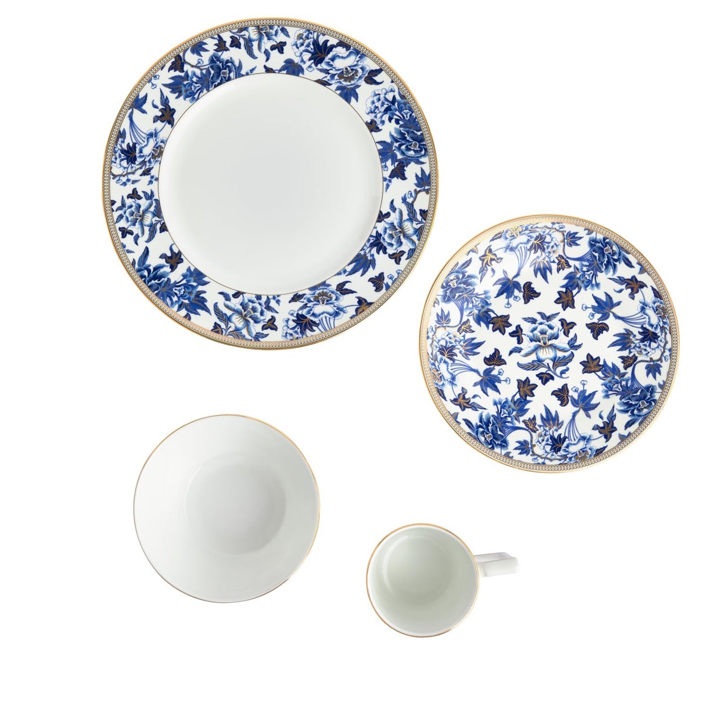 Wedgwood Hibiscus 4-Piece Place Setting Blue