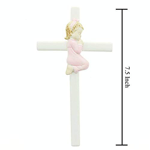 Roman Giftware Inc., Children's Gifts, New Baby, 7.5" H Valencia Praying Girl,Religious, Inspirational, Durable (7x1x2)