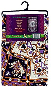 Sunshine Joy India Star Mandala Tapestry Tablecloth Beach Sheet 60x90 Inches