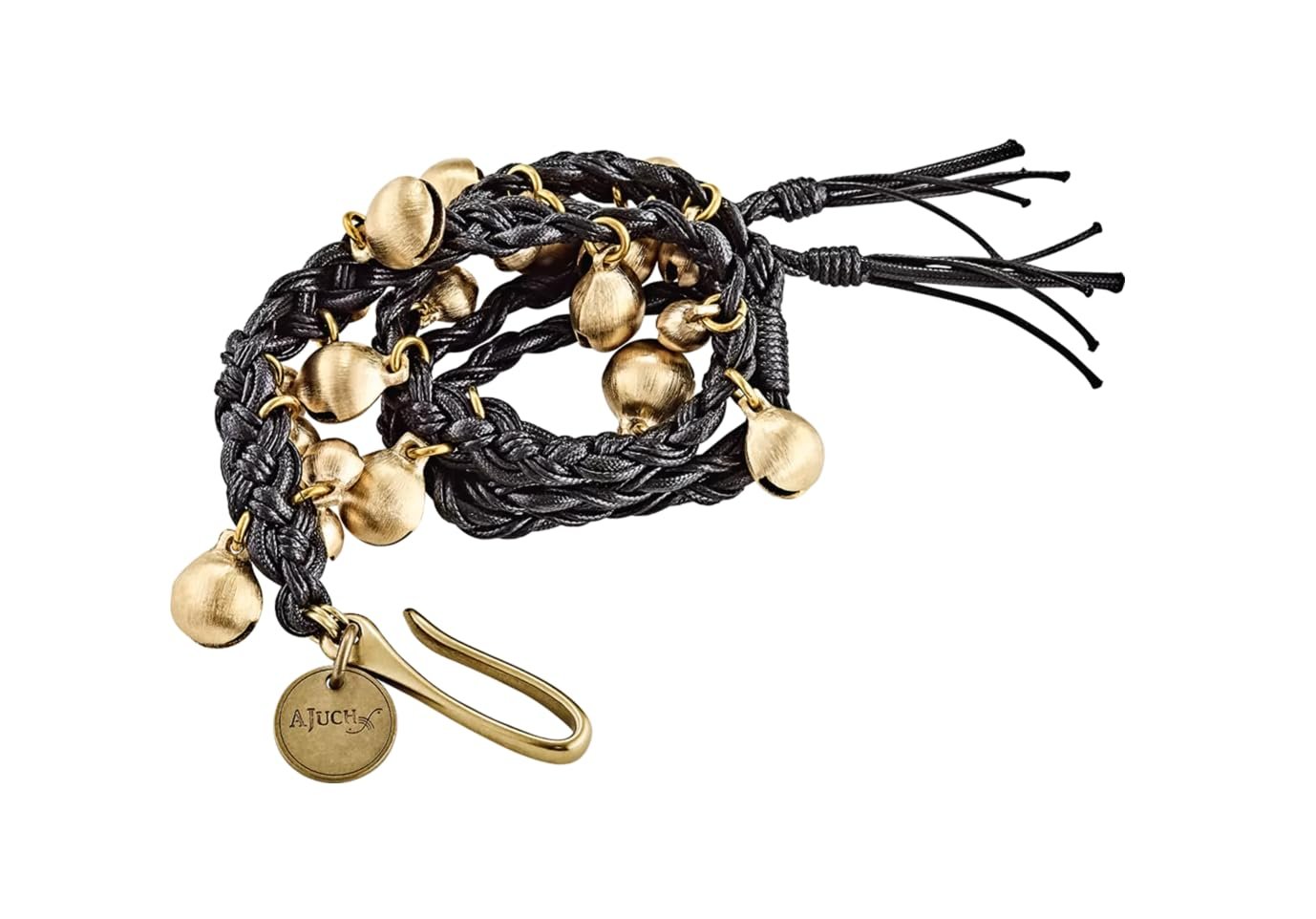 Meinl Percussion Ajuch Brass Bells, Small Size for High Pitch — Hand Tied Rope — Place on Any Hihat or Cymbal Stand for Light Jingle Sounds, Includes Canvas Bag, 2-Year Warranty, MABS