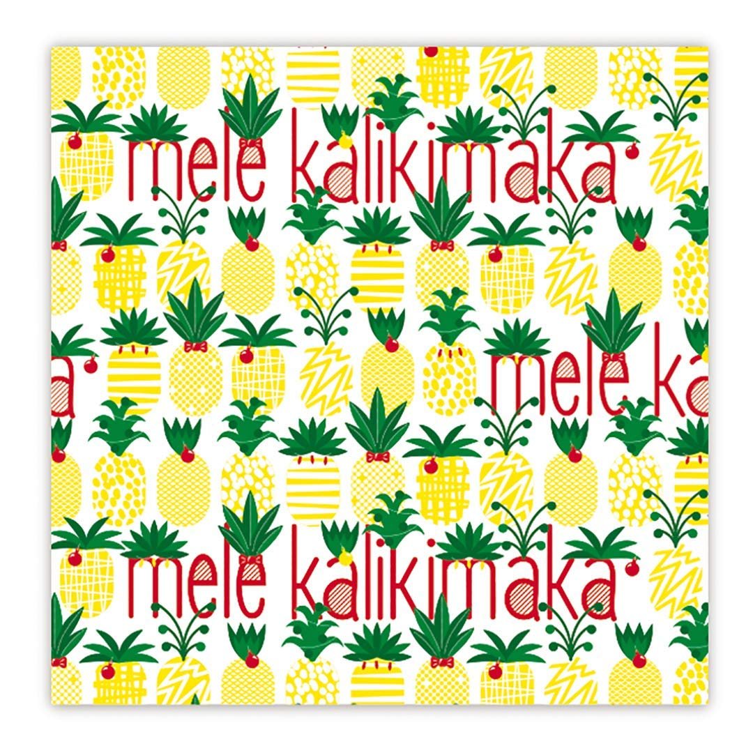 Welcome to the Islands Hawaiian Wrapping Paper 2 Rolls Mele Pineapple Parade