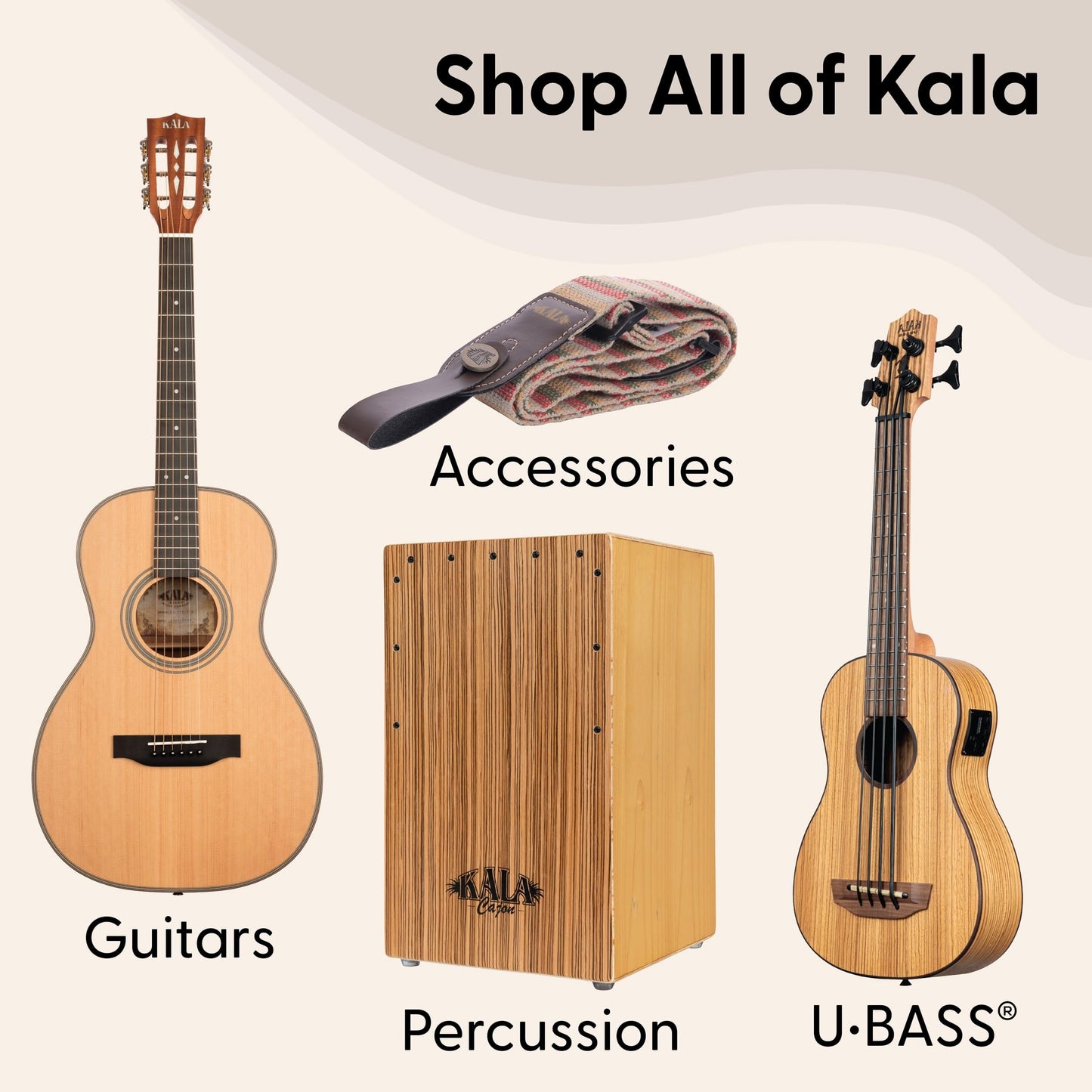Kala KA-15 Series Satin Mahogany Ukulele, with Rosewood Fingerboard, 4 Aquila Super Nylgut Strings, for All Ages and Skill Levels, 24 Inches, Concert Ukulele
