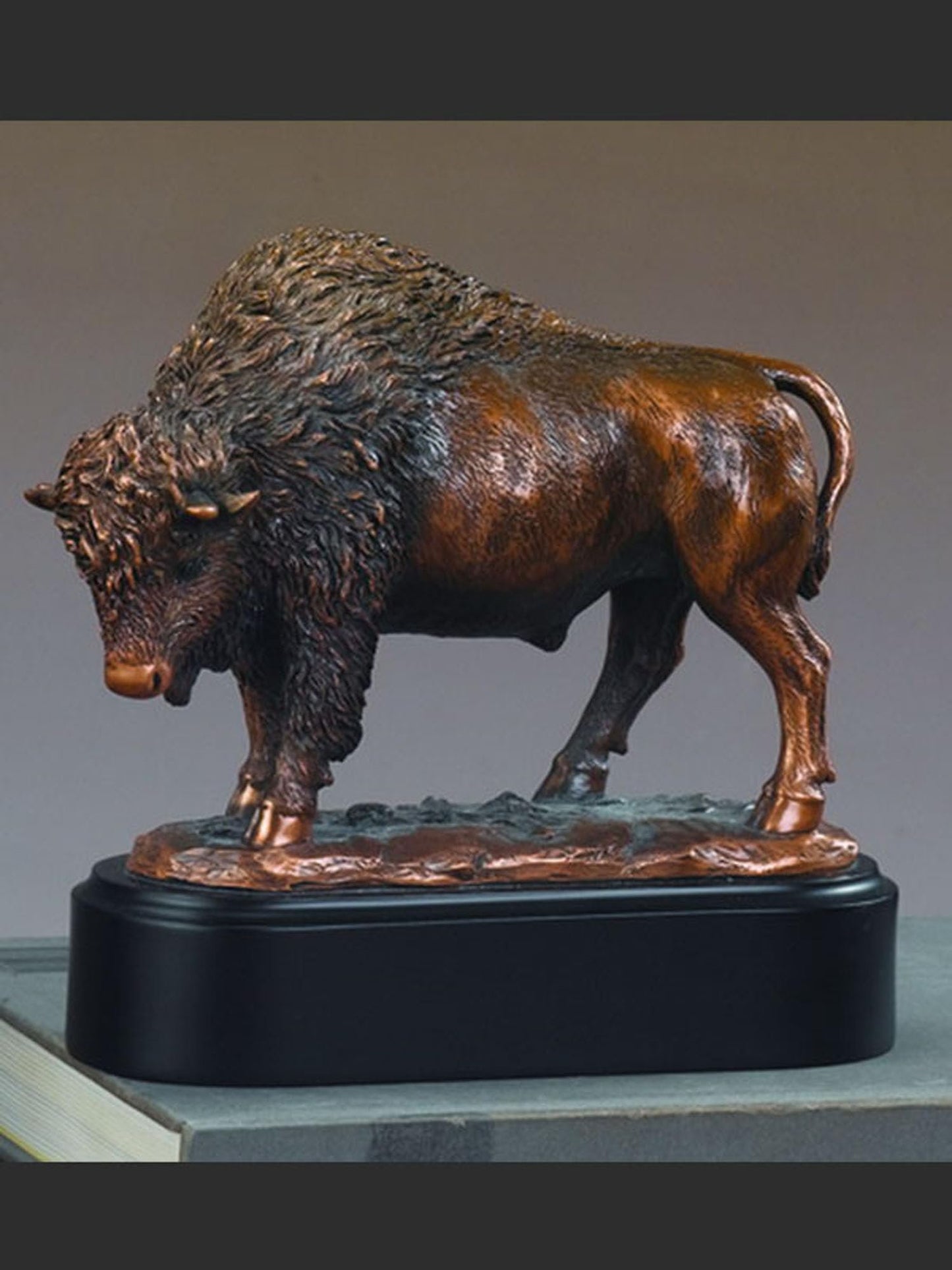 Proud Buffalo Statue - Bronze Finish