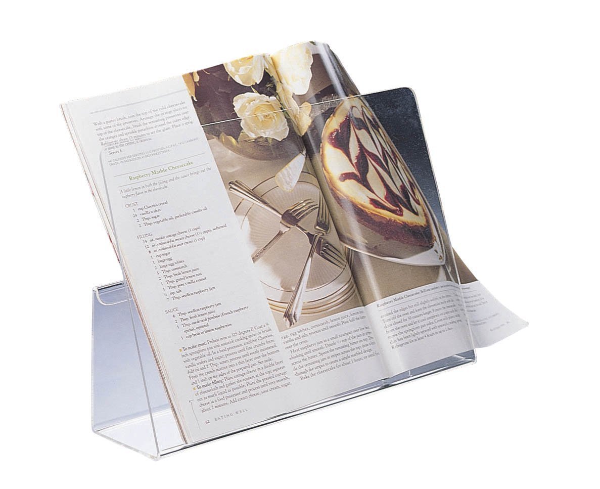 Acrylic lucite Cookbook Stand