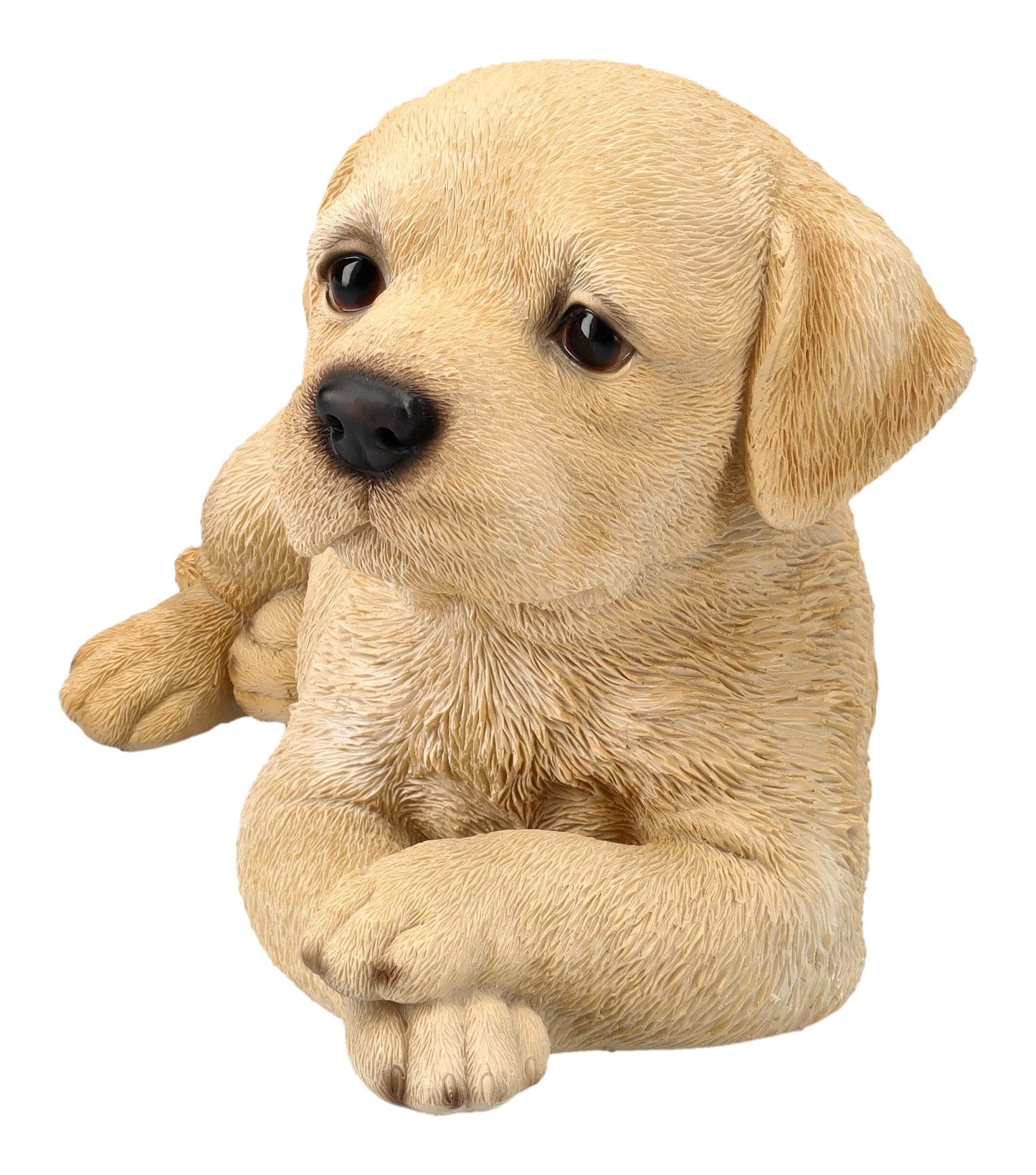 Pacific Trading Labrador Puppy Lying Down Figurine 7.8 Inch Brown