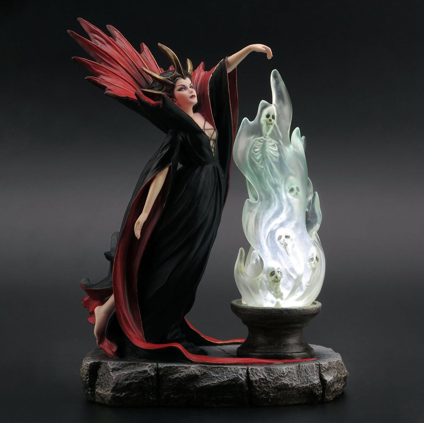 Veronese Design 9 Inch Tall Damnation Melanie Delon Witchcraft Figurine Wicca Statue Gothic Art
