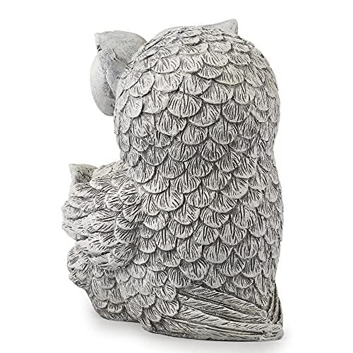 Roman Garden - Owl and Baby Statue, 8" H, Pudgy Pals Collection, Resin and Dolomite, Decorative, Garden Gift, Home Outdoor Decor, Durable, Long Lasting
