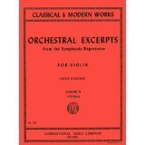 Orchestral Excerpts, Volume 3 - Violin - edited by Josef Gingold - International Music Company