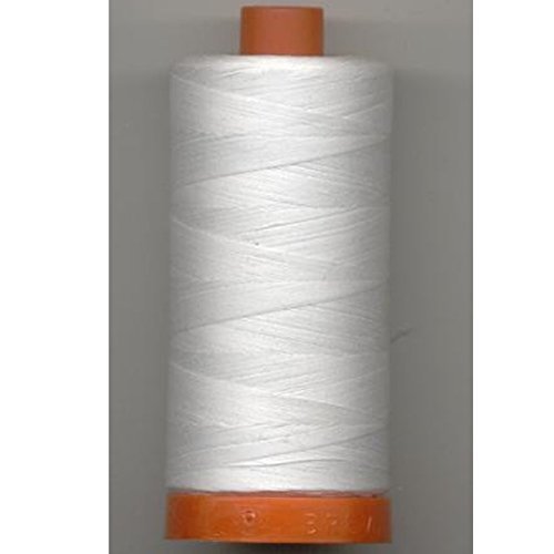 AURIFIL USA Aurifil 50wt Cotton 1,422yd-White, 1422 yd, White
