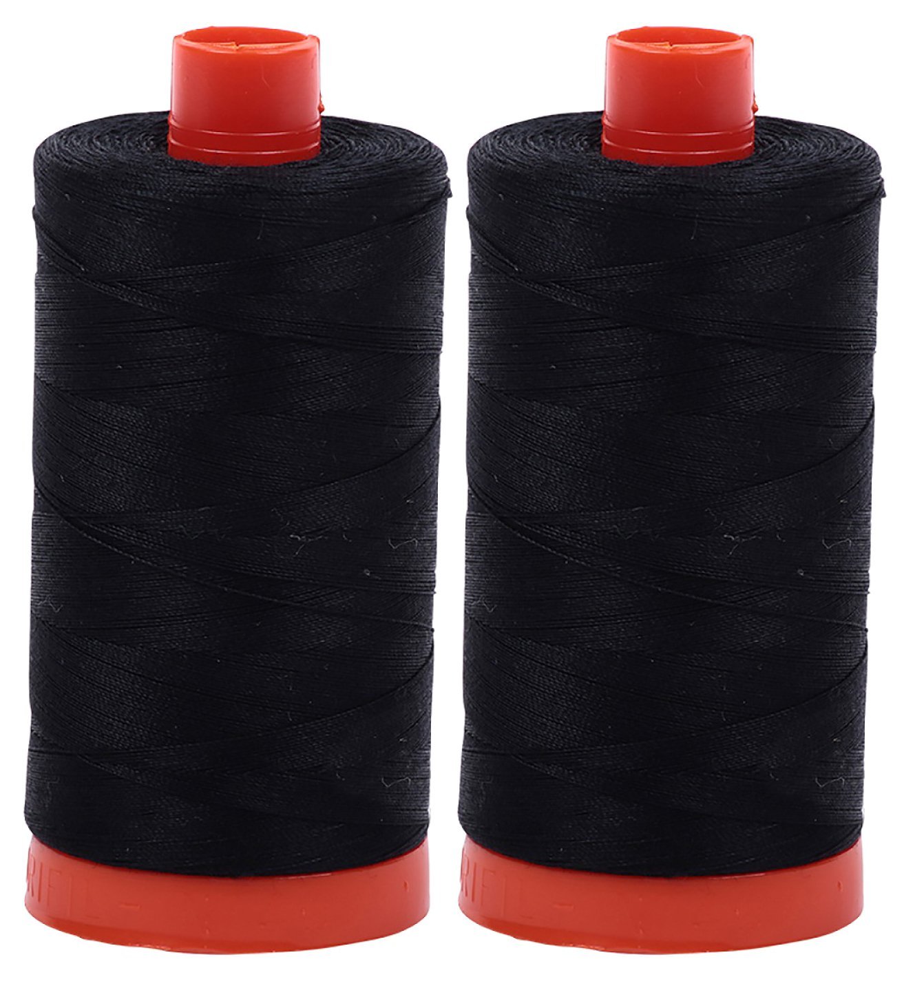2-Pack - Aurifil 50WT - Solid - Mako Cotton Thread - 1422Yds Each