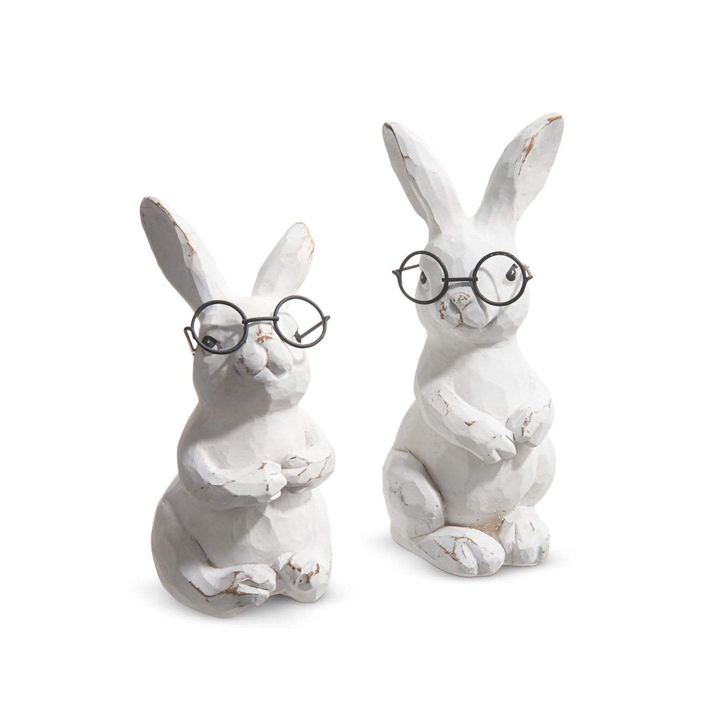 Raz Imports 2024 The Carrot Patch 5.75" Bunnies with Glasses, Assorted of 2