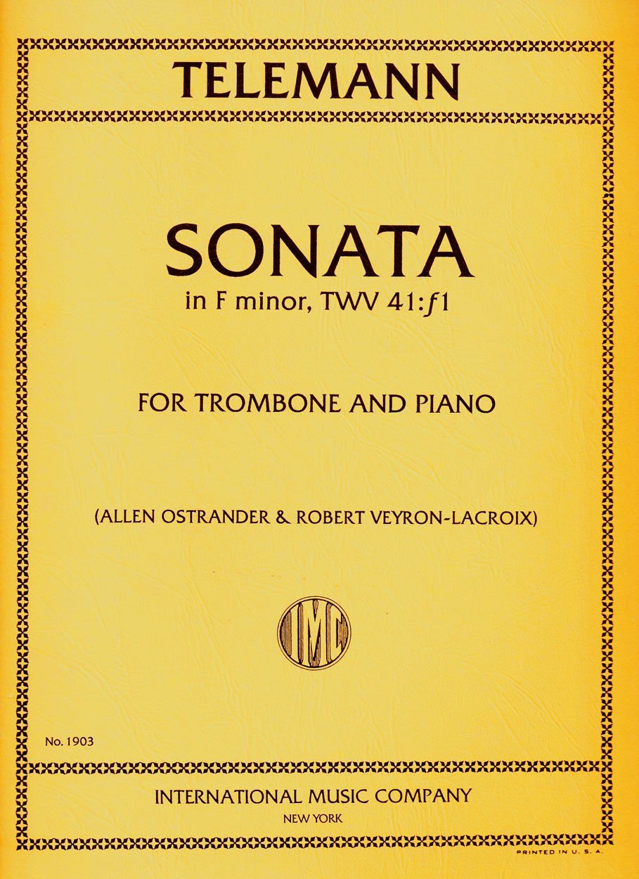 Telemann: Sonata in F minor TWV 41:f1 for Trombone and Piano