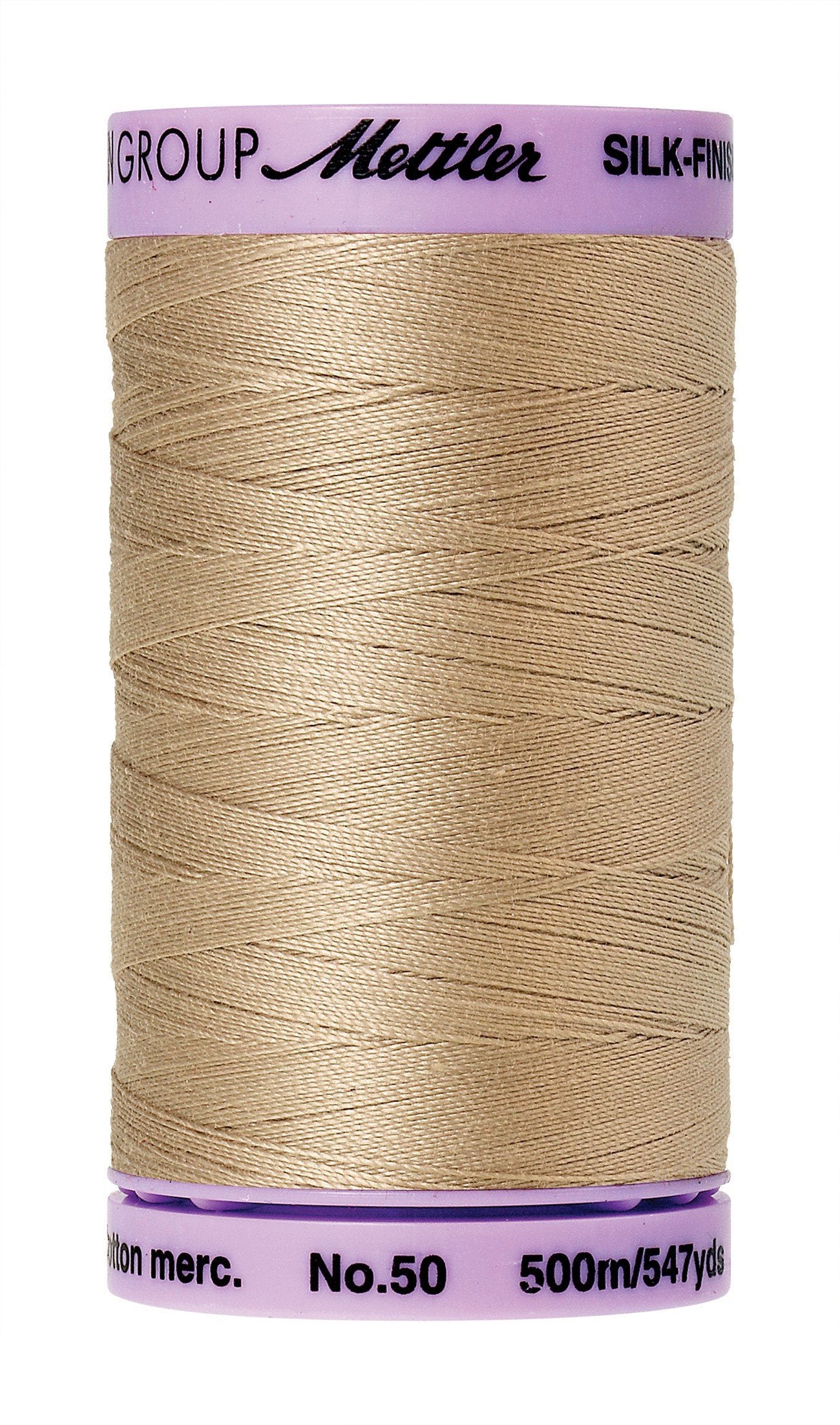 Mettler Silk-Finish Solid Cotton Thread, 547 yd/500m, Straw