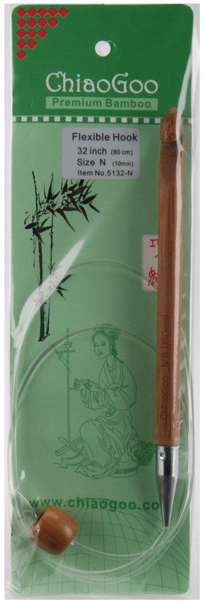 ChiaoGoo Flexible Tunisian Hook 32", Size N15/10mm