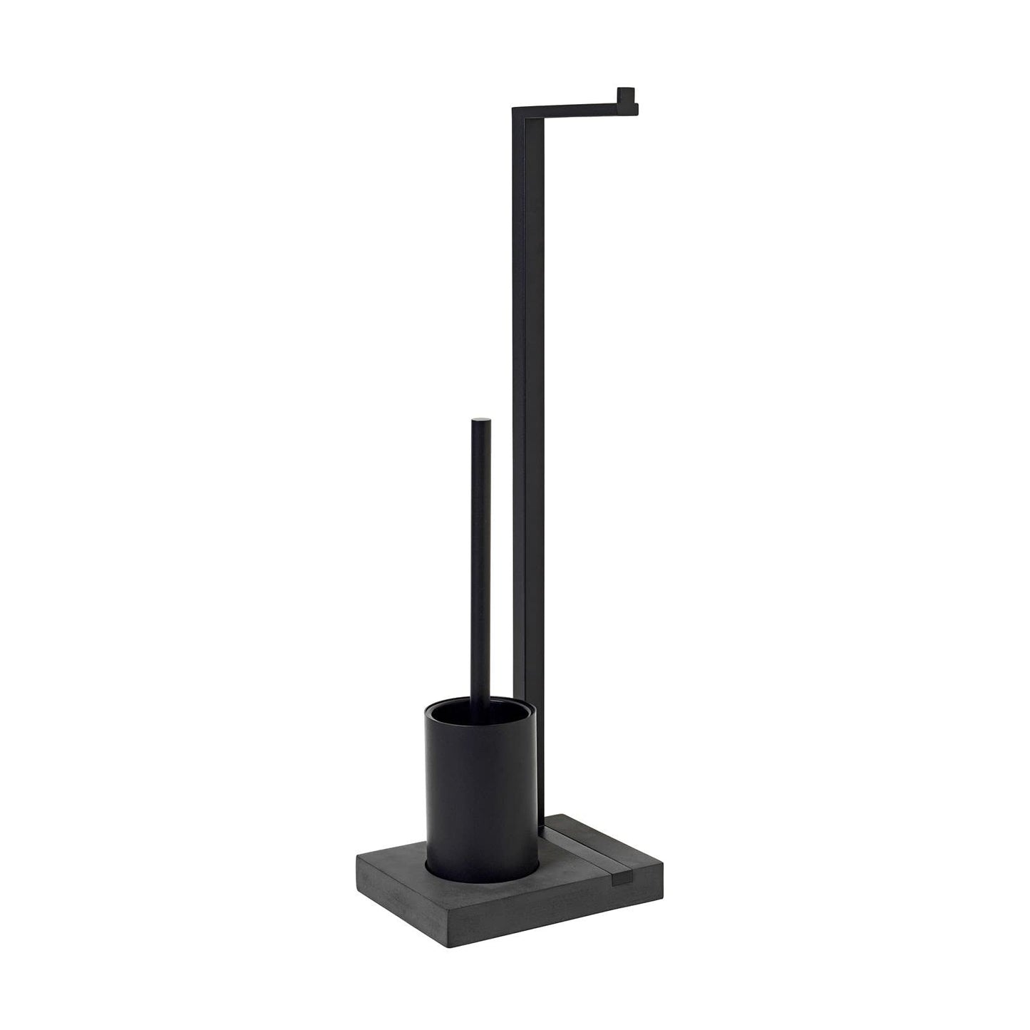 blomus -Menoto 69151 Standing Toilet Brush Set Made of Powder-Coated Stainless Steel, Freestanding Toilet Butler, Space-Saving Construction, Exclusive Look, H x W x D: 63.5 x 15 x 20 cm Stainless